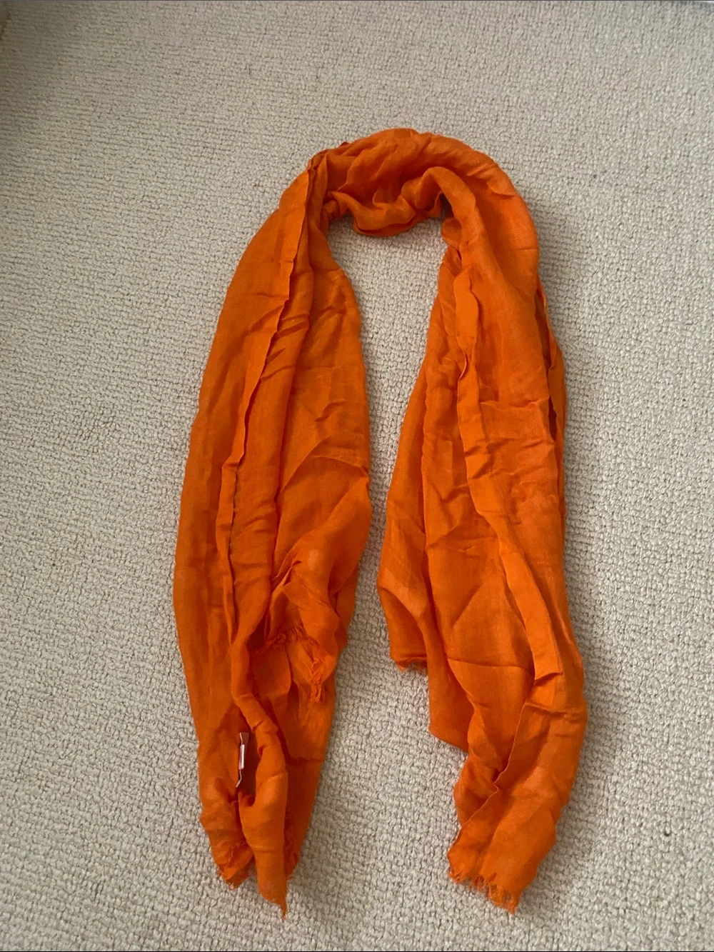 Love Quotes Lightweight orange Scarf